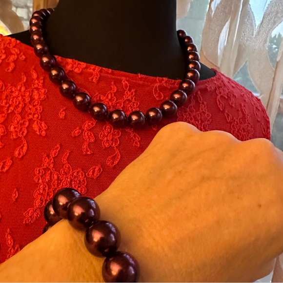 Honora cultures pearls in plum - Picture 5 of 13